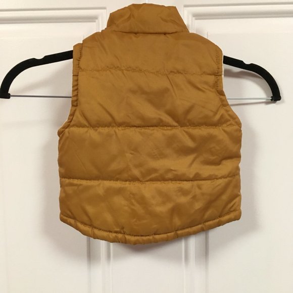 Calvin Klein Jeans Infant Tan Puffer Vest - Size 6/9 Mos - Picture 2 of 10